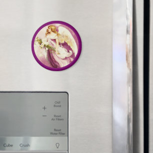 Vintage Easter Angel Textured Magnet