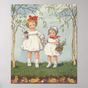 Vintage Easter Art Poster