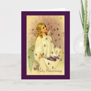 Vintage Easter Blessings Holiday Card
