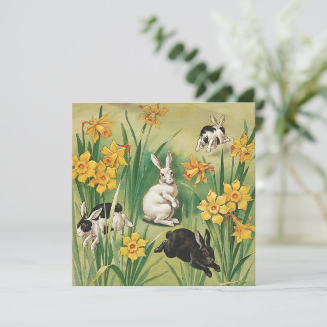 Vintage Easter Bunnies (1906), (Standing Front)