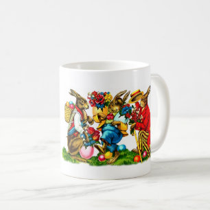 Vintage Easter Bunnies. Easter Gift Mugs