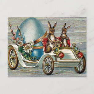 Vintage Easter Bunnies Holiday Postcard