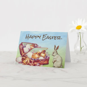Vintage Easter Bunny Card
