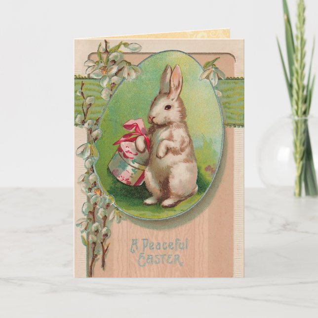 Vintage Easter Bunny Card (Front)