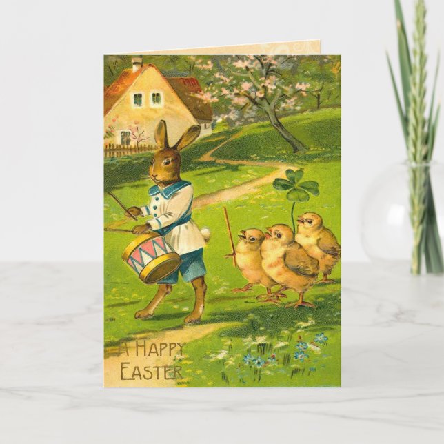 Vintage Easter Bunny Card (Front)