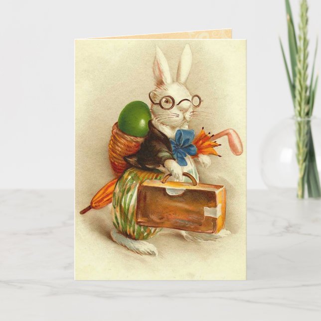 Vintage Easter Bunny Card (Front)