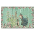 Vintage Easter Bunny Decoupage Tissue Paper