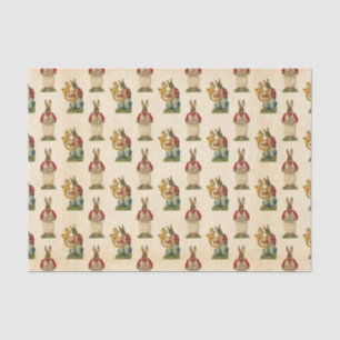 Vintage Easter Bunny Holiday party tissue Paper