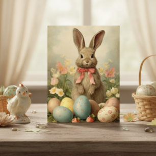 Vintage Easter Bunny  Postcard