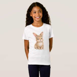 Vintage Easter Bunny Rabbit Egg Watercolor T-Shirt
