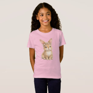 Vintage Easter Bunny Rabbit Egg Watercolor T-Shirt