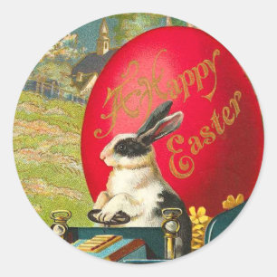 Vintage Easter Bunny Stickers