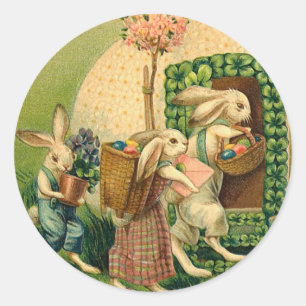 Vintage Easter Bunny Stickers
