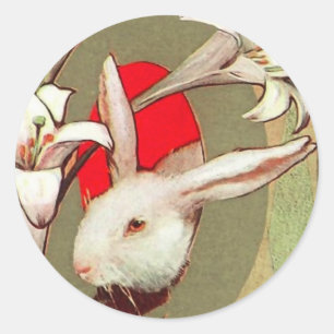 Vintage Easter Bunny Stickers