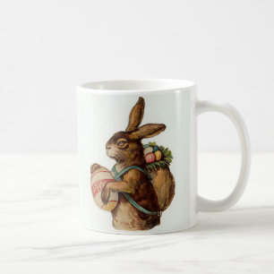 Vintage Easter Bunny with eggs Coffee Mug