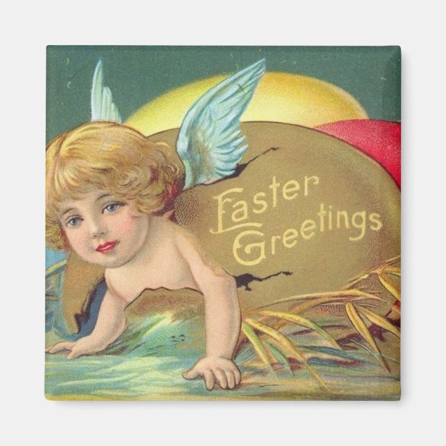 Vintage Easter Card (14) Magnet (Front)