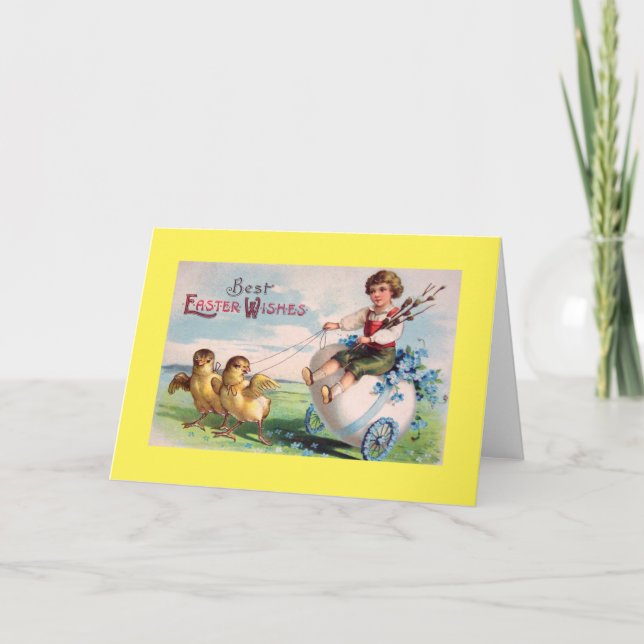 VINTAGE EASTER CARD ILLUSTRATION (Front)