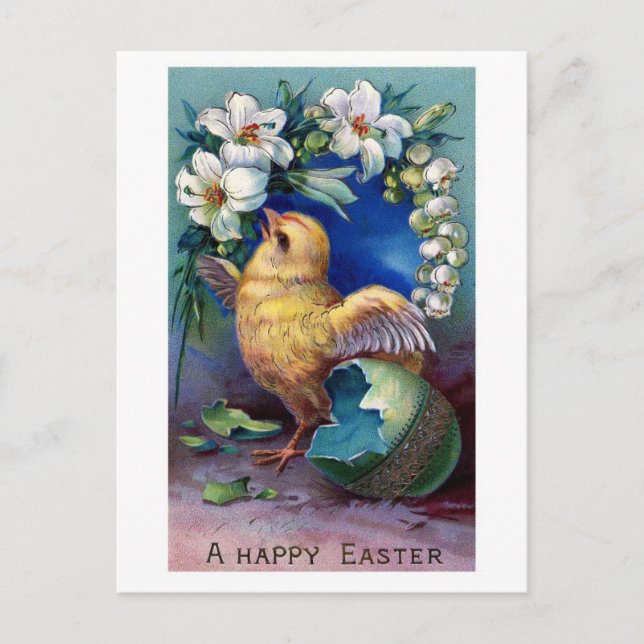 Vintage Easter Card Reproduction Postcard (Front)