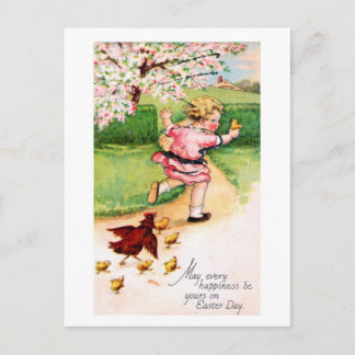 Vintage Easter Card Reproduction Postcard