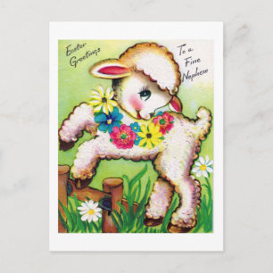 Vintage Easter Card Reproduction Postcard