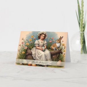 Vintage Easter Charm Card