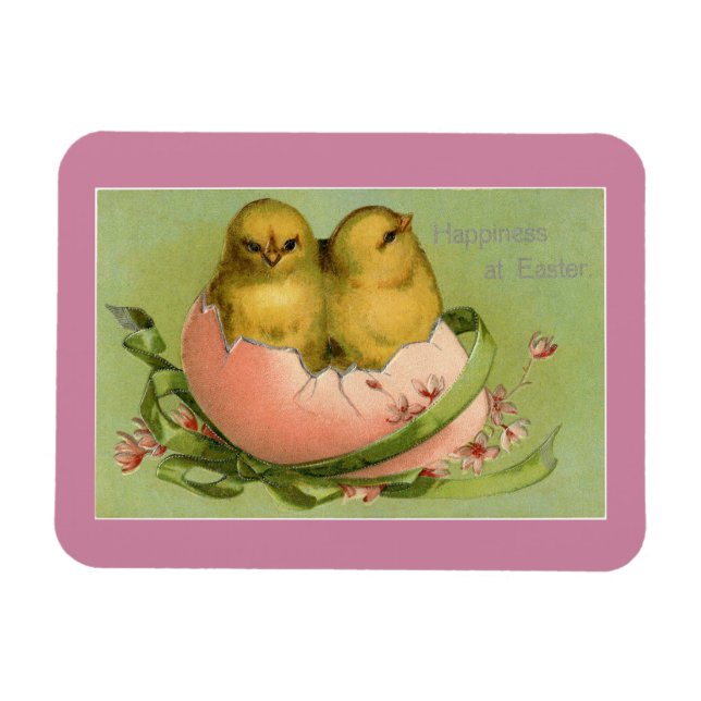 Vintage Easter Chicks Magnet (Horizontal)