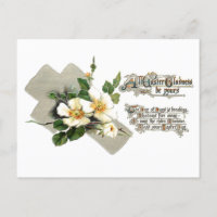 Vintage Easter Cross and Dog Roses