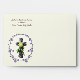 Vintage Easter Cross design Custom Envelopes