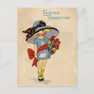 Vintage Easter Cutie Holiday Postcard