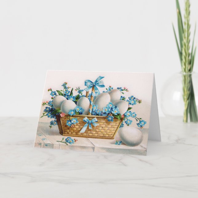 Vintage Easter Egg Greeting Card (Front)