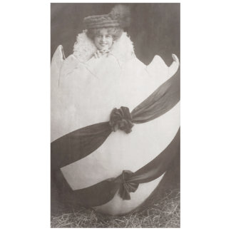 Vintage Easter Egg Lady Tablecloth