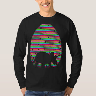 Vintage Easter Egg Triceratops Dinosaur Easter Su T-Shirt