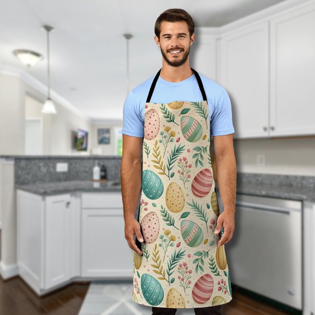 Vintage Easter Eggs with Floral Buds Apron (Creator Uploaded)