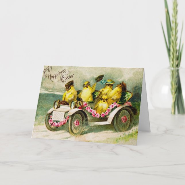Vintage Easter Greeting Card (Front)