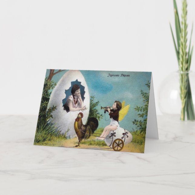 Vintage Easter Greeting Card (Front)