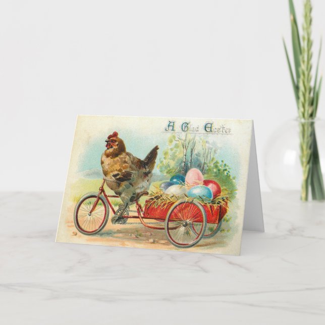 Vintage Easter Greeting Card (Front)