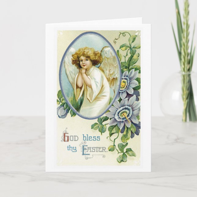 Vintage Easter Greeting Card (Front)
