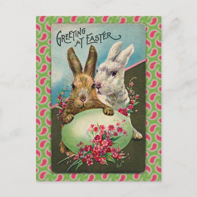 Vintage Easter Greeting Card (Front)