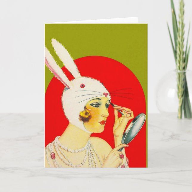 Vintage Easter Greeting Card (Front)