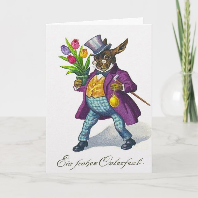 Vintage Easter Greeting Card (Front)