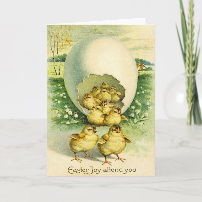 Vintage Easter Greeting Card (Front)