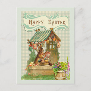 Vintage Easter Greeting Holiday Postcard