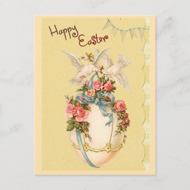 Vintage Easter Greeting Holiday Postcard (Front)