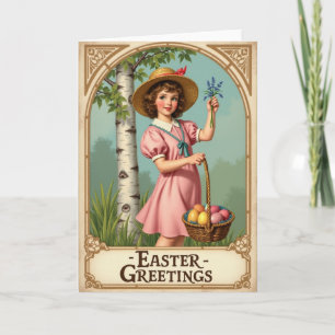 Vintage Easter Greetings Card