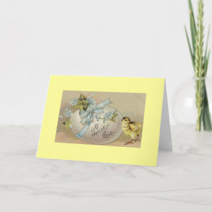 Vintage Easter Greetings Holiday Card