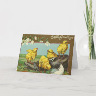 Vintage Easter Holiday Art Greeting card