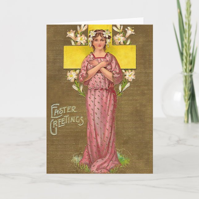 Vintage Easter Holiday Card (Front)