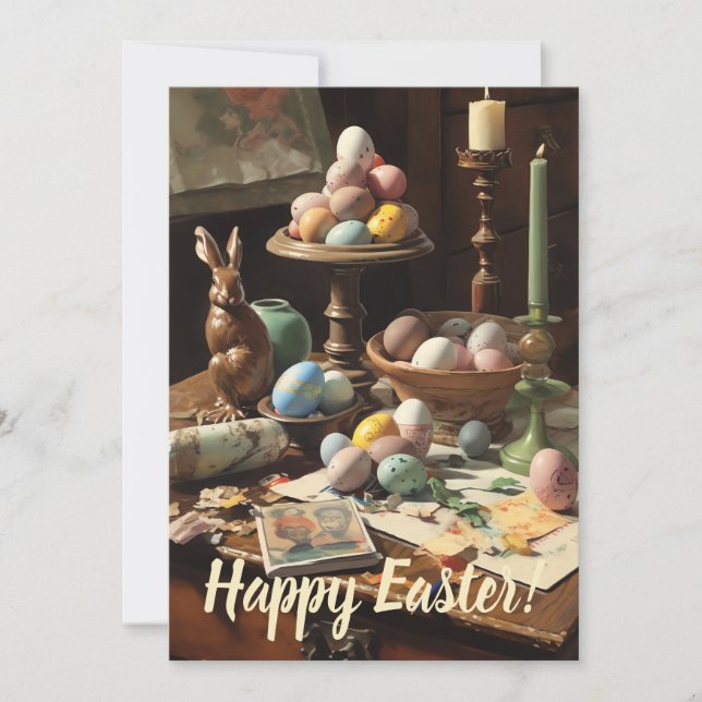 Vintage Easter Holiday Card (Front)