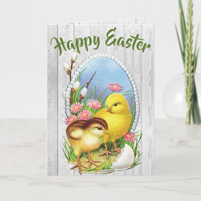 Vintage Easter Holiday Card (Front)
