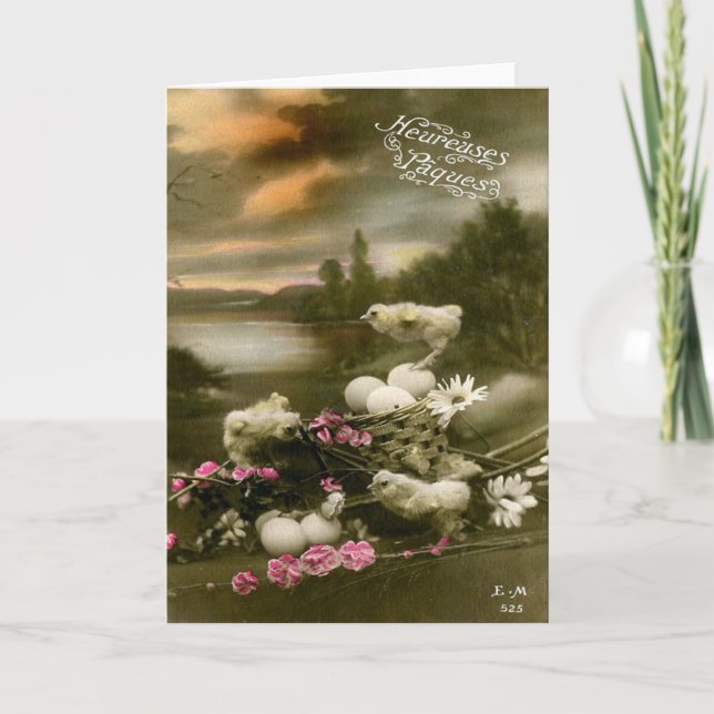 Vintage Easter Holiday Card (Front)